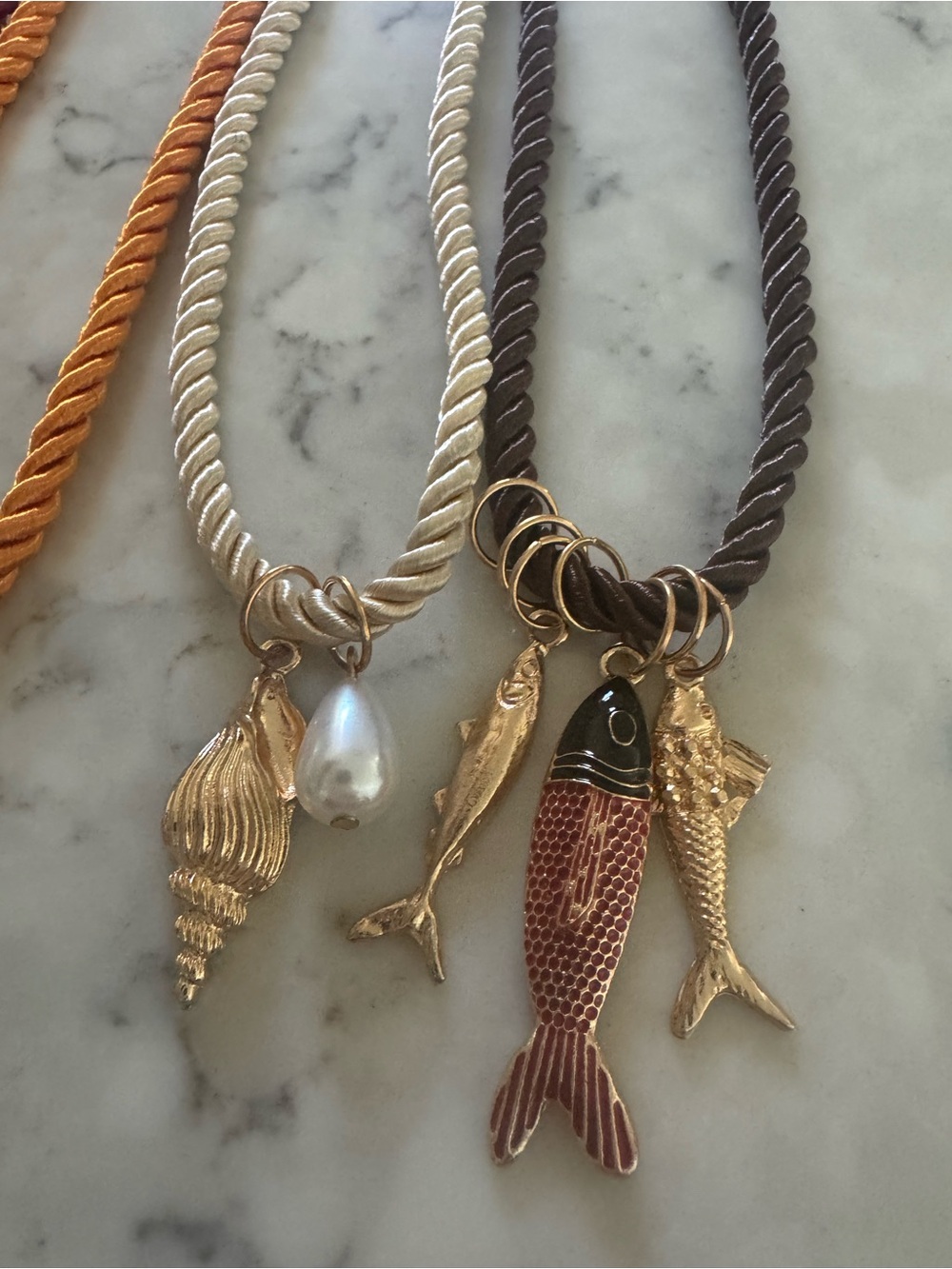 Mayamar 14k Gold Coastal Charm Rope Necklaces Set of 4 - Picture 3 of 4